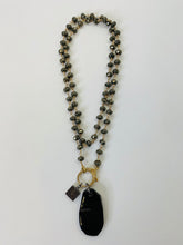 Load image into Gallery viewer, Rainey Elizabeth Pyrite, Diamond, Sterling Silver and Gold Vermeil Charm Necklace