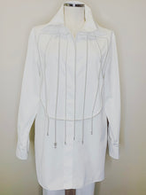 Load image into Gallery viewer, CHANEL Spring 2021 RTW Look 25 Pearl Blouse Size 38