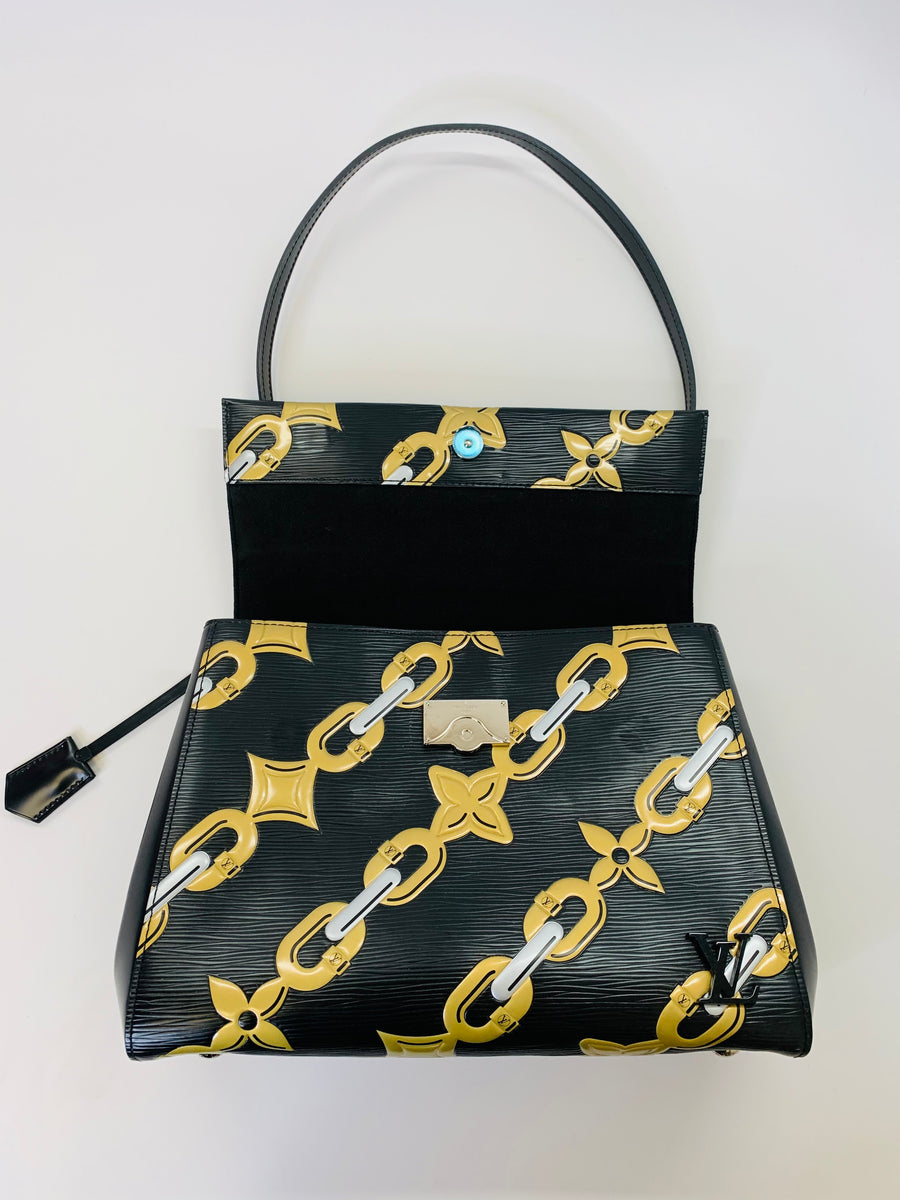 Louis Vuitton Black Chain Flower Print Clunny MM Bag – JDEX Styles