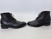 Load image into Gallery viewer, Saint Laurent Black Lace Up Boots Size 37 1/2