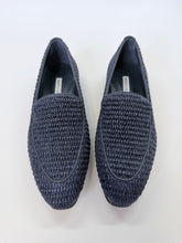 Load image into Gallery viewer, Manolo Blahnik Navy Pitakara Loafers Size 38 1/2