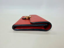 Load image into Gallery viewer, Gucci Red Interlocking G Continental Flap Wallet