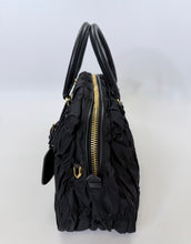 Load image into Gallery viewer, Prada Black Gaufre Tote Bag