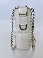 Load image into Gallery viewer, CHANEL Ivory Aged Calfskin Gabrielle Medium Hobo Bag