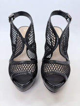 Load image into Gallery viewer, Prada Black Platform Slingback Size 37 1/2