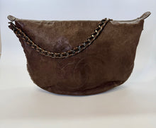 Load image into Gallery viewer, CHANEL Brown Leather Modern Chain CC Hobo Bag