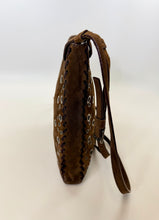 Load image into Gallery viewer, Prada Brown Scamosciato Whipstitched Logo Messenger Bag