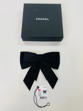Load image into Gallery viewer, CHANEL Black CC Bow Brooch