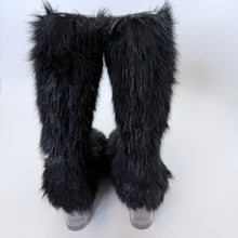 Load image into Gallery viewer, CHANEL Black Wedge Boot Size 38