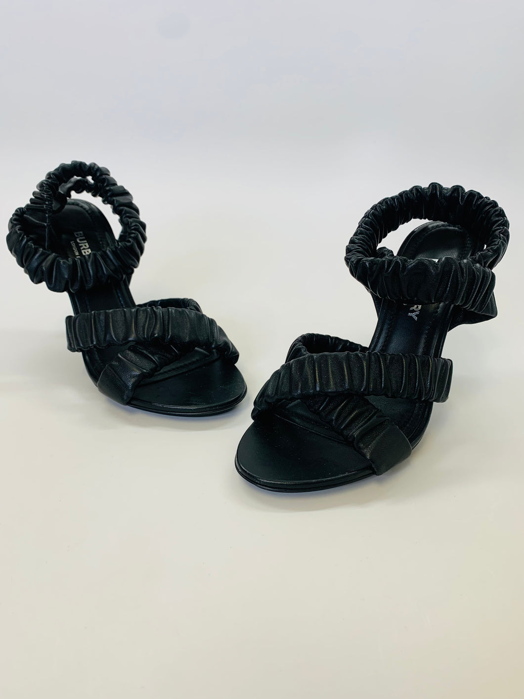 Burberry Black Strappy Sandals Size 36