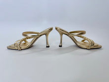 Load image into Gallery viewer, Jimmy Choo Gold Leather Diosa Mules Size 39 1/2
