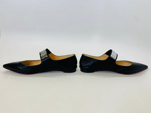 Christian Louboutin Xibabe Disco Ball Flats Size 38 1/2