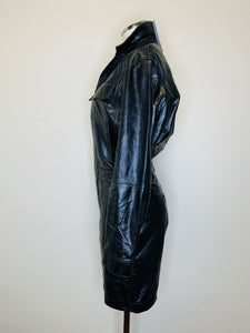 Iro Black Leather Satya Jumpsuit Sizes 36 and 40
