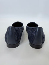 Load image into Gallery viewer, Manolo Blahnik Navy Pitakara Loafers Size 38 1/2