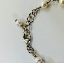 Load image into Gallery viewer, CHANEL CC Crystal and Man Made Pearl Bracelet