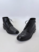 Load image into Gallery viewer, Saint Laurent Black Lace Up Boots Size 37 1/2
