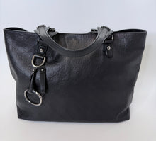 Load image into Gallery viewer, Gucci Black Guccissima Icon Bit Tote Bag