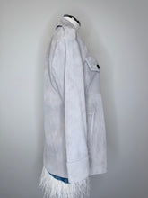 Load image into Gallery viewer, Self Portrait Grey Suede Jacket Sizes 2 and 4