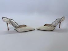 Load image into Gallery viewer, Jimmy Choo Ivory Crystal Saeda 100 Pump Size 39