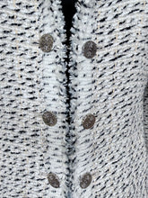 Load image into Gallery viewer, CHANEL Tweed CC Button Camellia Jacket Size 40