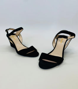 Prada Black Slingback Wedge Size 40