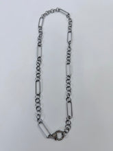 Load image into Gallery viewer, Rainey Elizabeth Sterling Silver and Diamond Paperclip Necklace