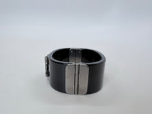 Load image into Gallery viewer, CHANEL Black Crystal CC Cuff