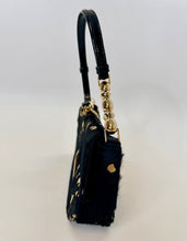 Load image into Gallery viewer, Christian Dior Black and Gold Beaded Strap Malice Handbag