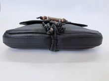 Load image into Gallery viewer, Gucci Black Croisette Bamboo Bag