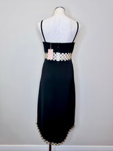 Load image into Gallery viewer, Alexis Tale Black Dress With Gold Chains Size XS