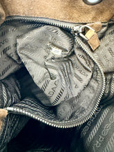 Load image into Gallery viewer, Prada Brown Scamosciato Whipstitched Logo Messenger Bag