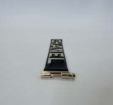 Load image into Gallery viewer, CHANEL Black Leather and CHANEL Letters Bracelet Size S