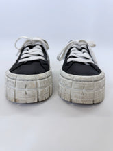 Load image into Gallery viewer, Prada Platform Double Wheel Logo Sneaker Size 38 1/2