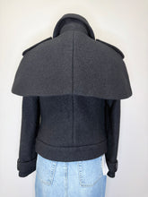 Load image into Gallery viewer, CHANEL Black Capelet Jacket Size 38
