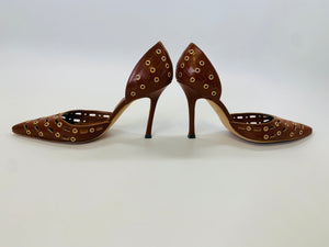 Manolo Blahnik Cognac D’orsay Pumps Size 39