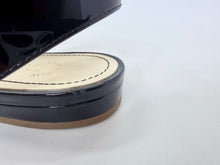Load image into Gallery viewer, CHANEL Black Patent Leather CC And Camellia Flat Thong Sandals Size 39 1/2