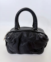 Load image into Gallery viewer, CHANEL CC Zipper Pull Black Stitched Grained Calfskin Bowling Bag