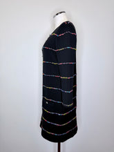 Load image into Gallery viewer, CHANEL Pre-Fall 2023 Black Multicolor Mini Dress With CC Buttons Size 38