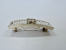 Load image into Gallery viewer, CHANEL CC Man Made Pearl, Crystal and Gold Barrette
