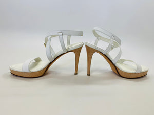 Ralph Lauren Collection White Strappy Sandal Size 9