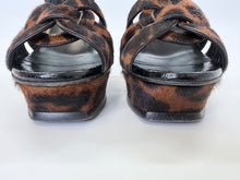 Load image into Gallery viewer, Saint Laurent Safari Tribute 105 Platform Sandals Size 37