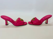 Load image into Gallery viewer, Gucci Pink GG Marmont Slides Size 37 1/2
