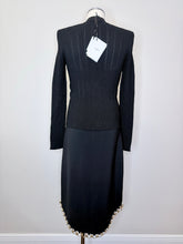 Load image into Gallery viewer, Balmain Black Knit Cardigan With Gold Buttons Size 38