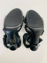 Load image into Gallery viewer, Burberry Black Strappy Sandals Size 36