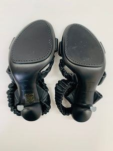 Burberry Black Strappy Sandals Size 36