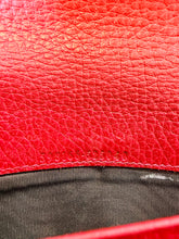 Load image into Gallery viewer, Gucci Red Interlocking G Continental Flap Wallet