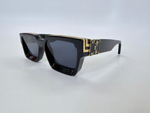 Load image into Gallery viewer, Louis Vuitton 1.1 Millionaires Black and Gold Sunglasses Z1165E