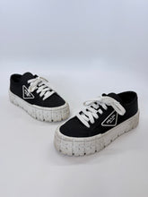 Load image into Gallery viewer, Prada Platform Double Wheel Logo Sneaker Size 38 1/2