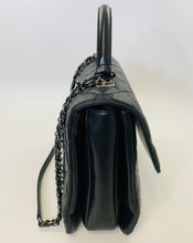 Load image into Gallery viewer, CHANEL Large Black Flap Bag With Handle