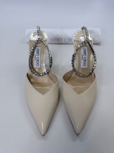 Load image into Gallery viewer, Jimmy Choo Ivory Crystal Saeda 100 Pump Size 39